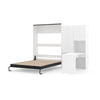 The Livingchy Designer Efficient Multitask Queen Murphy Bed With Desk | White