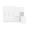 The Livingchy Designer Efficient Multitask Queen Murphy Bed With Desk | White