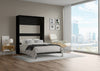 The Livingchy Lifestyle Solitary Full Murphy Bed | Rock Solid - Black Cabinet