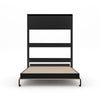 The Livingchy Designer Solitary Queen Murphy Bed | Rock Solid - Black Cabinet
