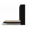 The Livingchy Designer Solitary Queen Murphy Bed | Rock Solid - Black Cabinet