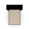 The Livingchy Designer Solitary Queen Murphy Bed | Fashionista - Black Cabinet