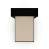 The Livingchy Designer Solitary Queen Murphy Bed | Rock Solid - Black Cabinet
