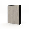 The Livingchy Designer Solitary Queen Murphy Bed | Rock Solid - Black Cabinet