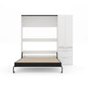 The Livingchy Designer Bachelor Multitask Full Murphy Bed | White