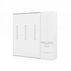 The Livingchy Designer Bachelor Multitask Full Murphy Bed | White