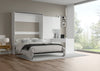 The Livingchy Designer Efficient Multitask Queen Murphy Bed With Desk | White