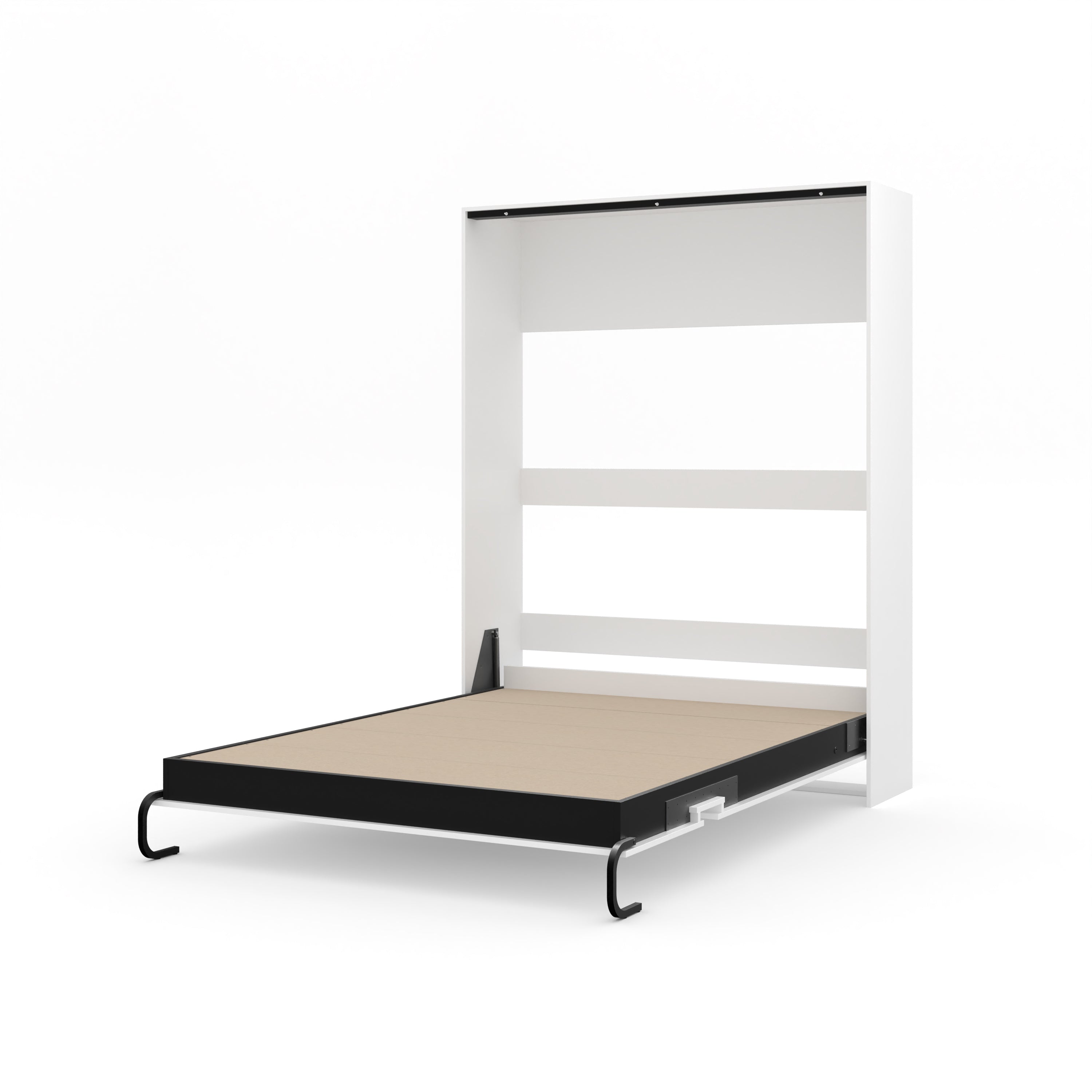 The Livingchy Lifestyle Solitary Queen Murphy Bed | White