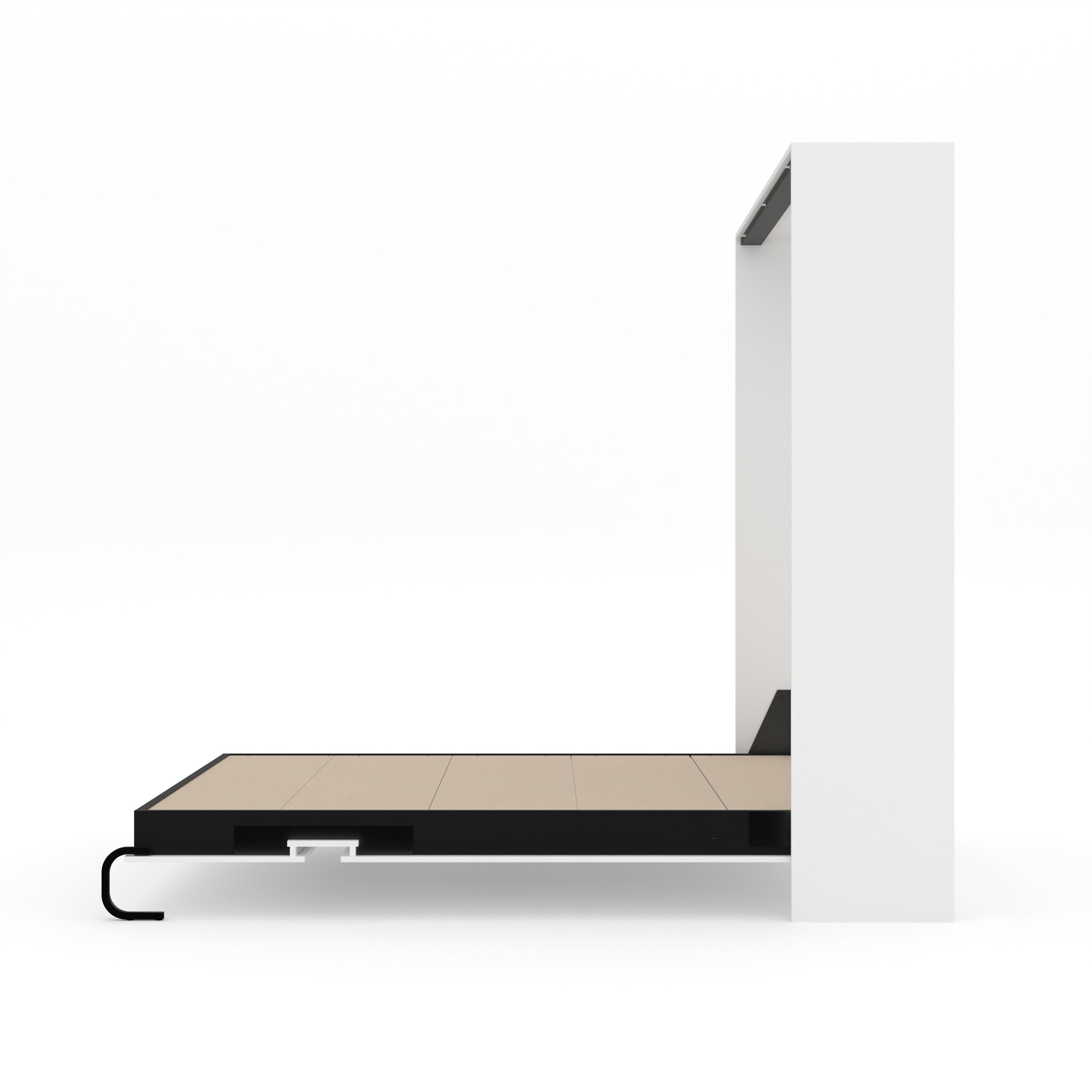 The Livingchy Lifestyle Solitary Queen Murphy Bed | White