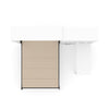 The Livingchy Designer Efficient Multitask Queen Murphy Bed With Desk | White