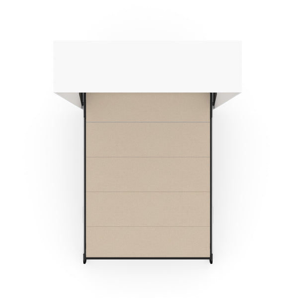 The Livingchy Lifestyle Solitary Queen Murphy Bed | White