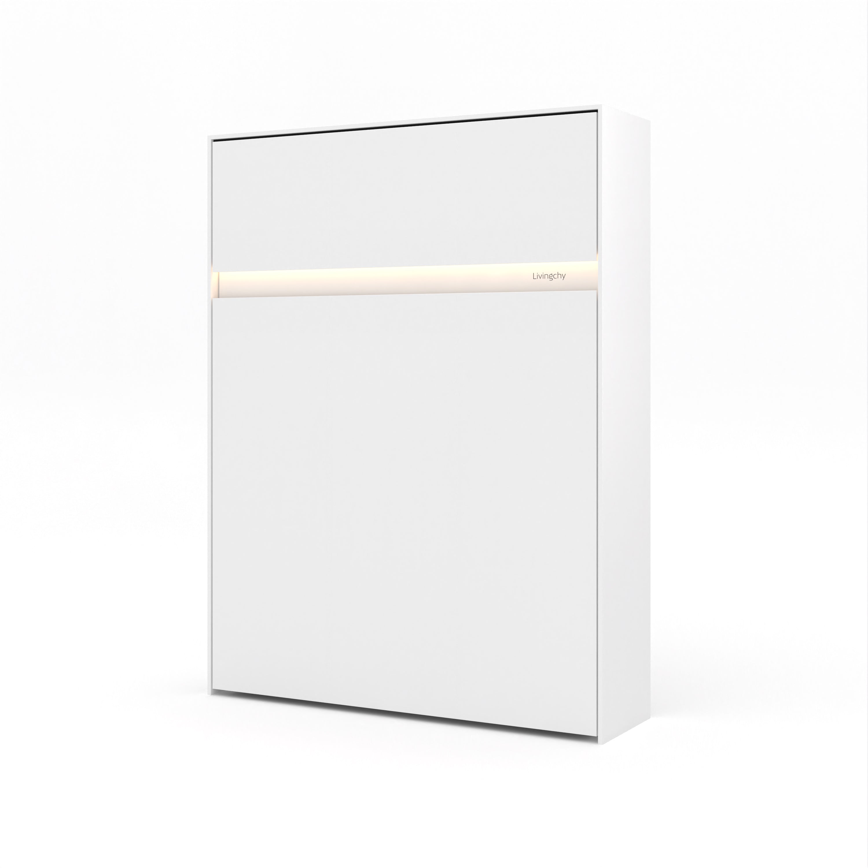 The Livingchy Lifestyle Solitary Queen Murphy Bed | White