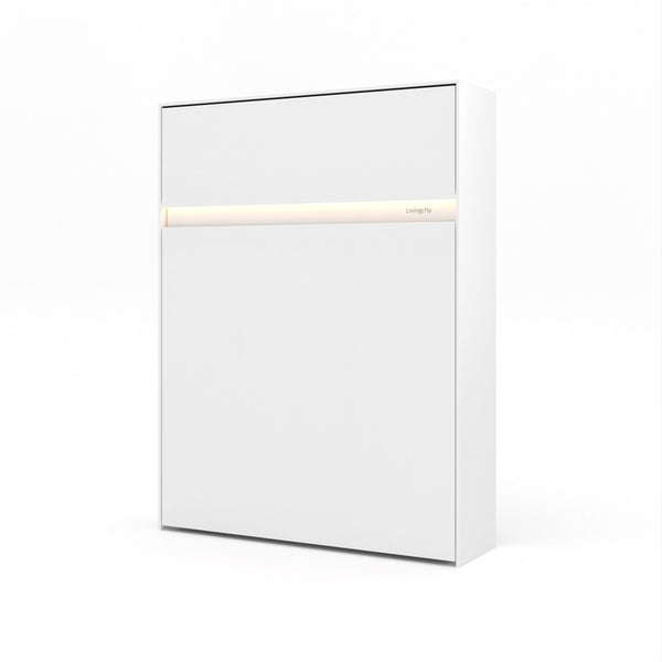 The Livingchy Lifestyle Solitary Queen Murphy Bed | White