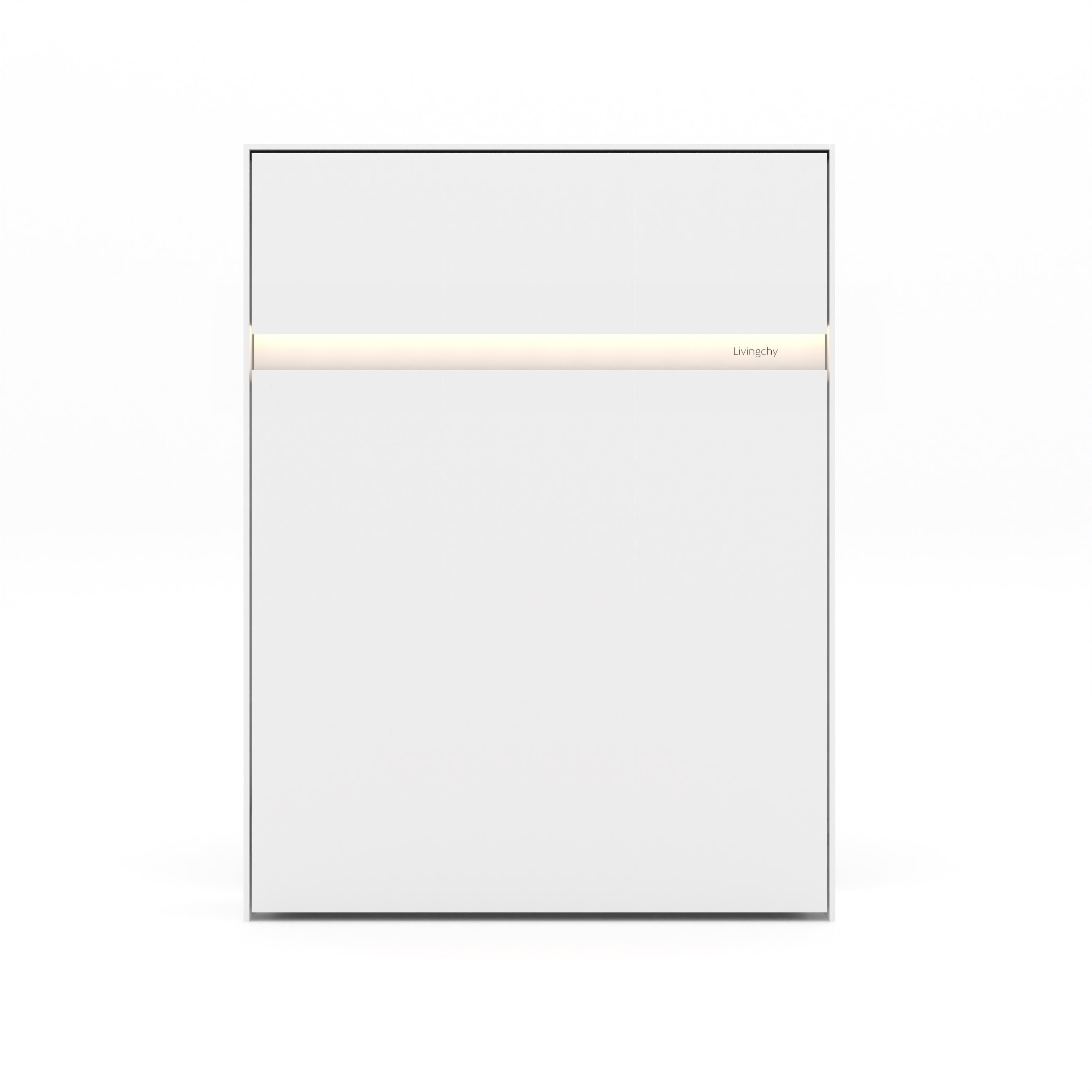 The Livingchy Lifestyle Solitary Queen Murphy Bed | White