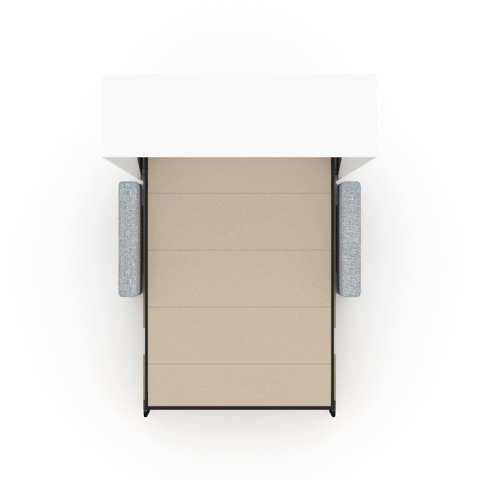 The Livingchy Lifestyle Solitary Sofa Full Murphy Bed | Sheer Beauty