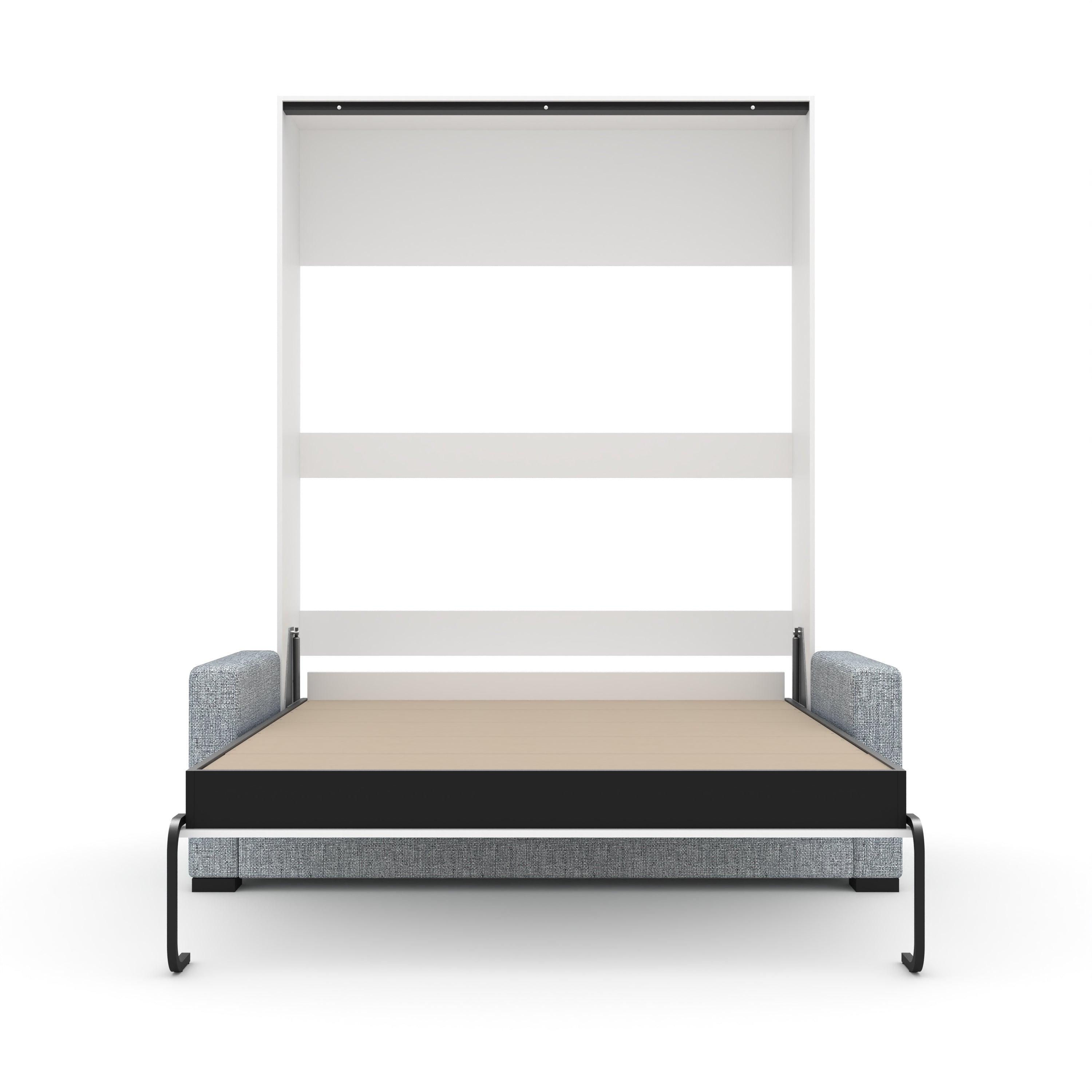 The Livingchy Designer Solitary Sofa Queen Murphy Bed | White