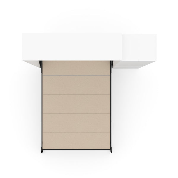 The Livingchy Lifestyle Bachelor Multitask Queen 90 Murphy Bed | White