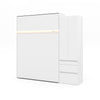 The Livingchy Lifestyle Bachelor Multitask Queen 90 Murphy Bed | White