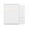 The Livingchy Lifestyle Bachelor Multitask Queen 90 Murphy Bed | White