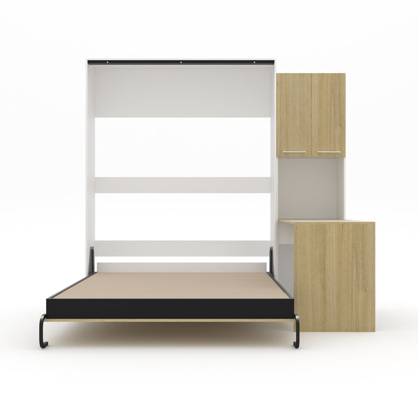 The Livingchy Designer Efficient Queen Murphy Bed With Desk | Sheer Beauty