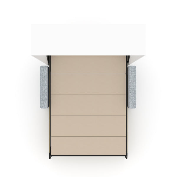 The Livingchy Designer Solitary Sofa Queen Murphy Bed | Sheer Beauty