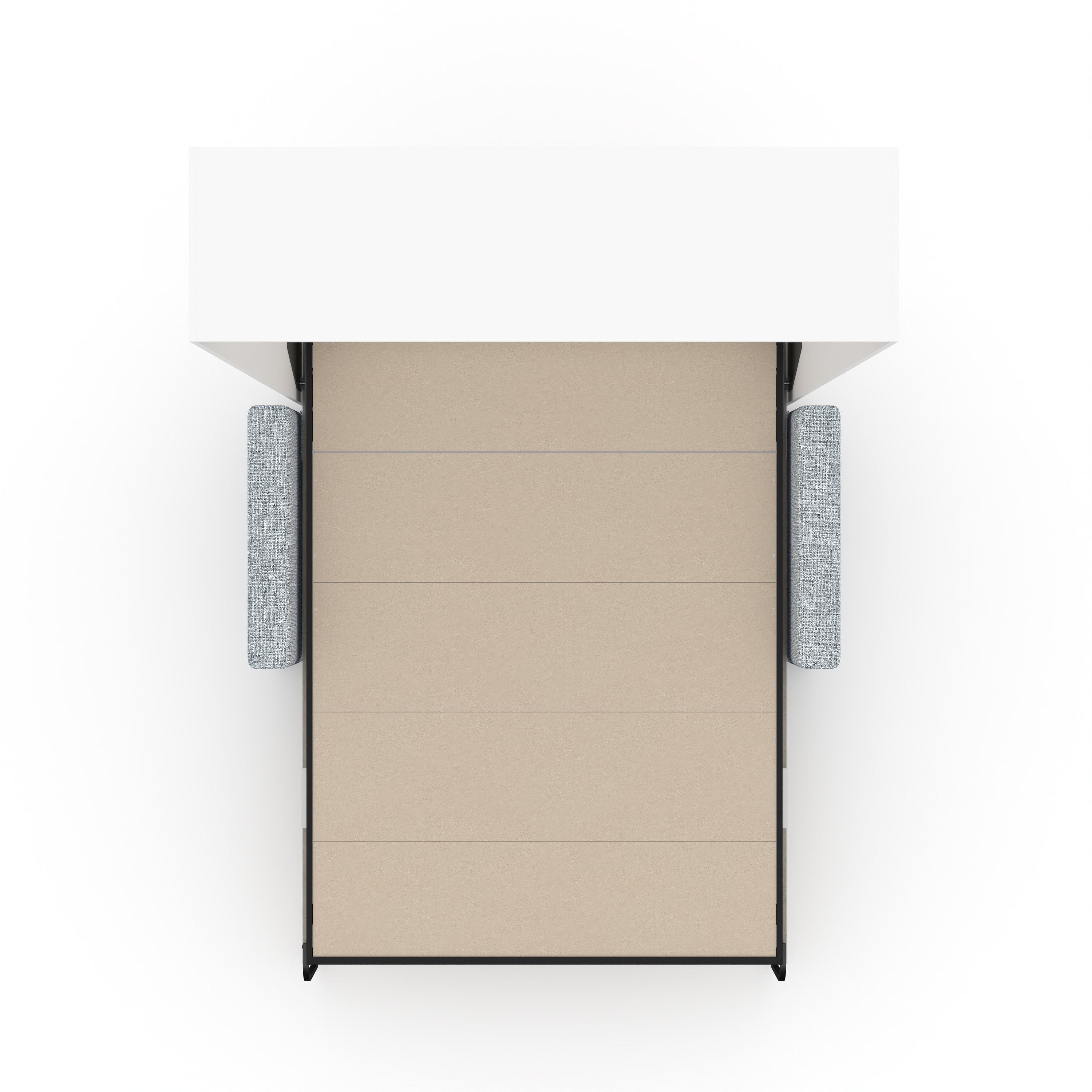 The Livingchy Lifestyle Solitary Sofa Queen Murphy Bed | Rock Solid