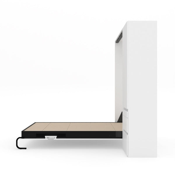 The Livingchy Lifestyle Bachelor Multitask Full Murphy Bed | White