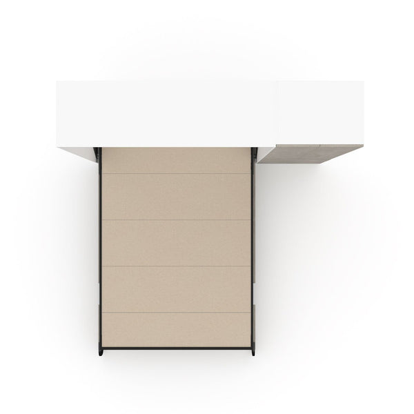 The Livingchy Lifestyle Bachelor Multitask Full Murphy Bed | White