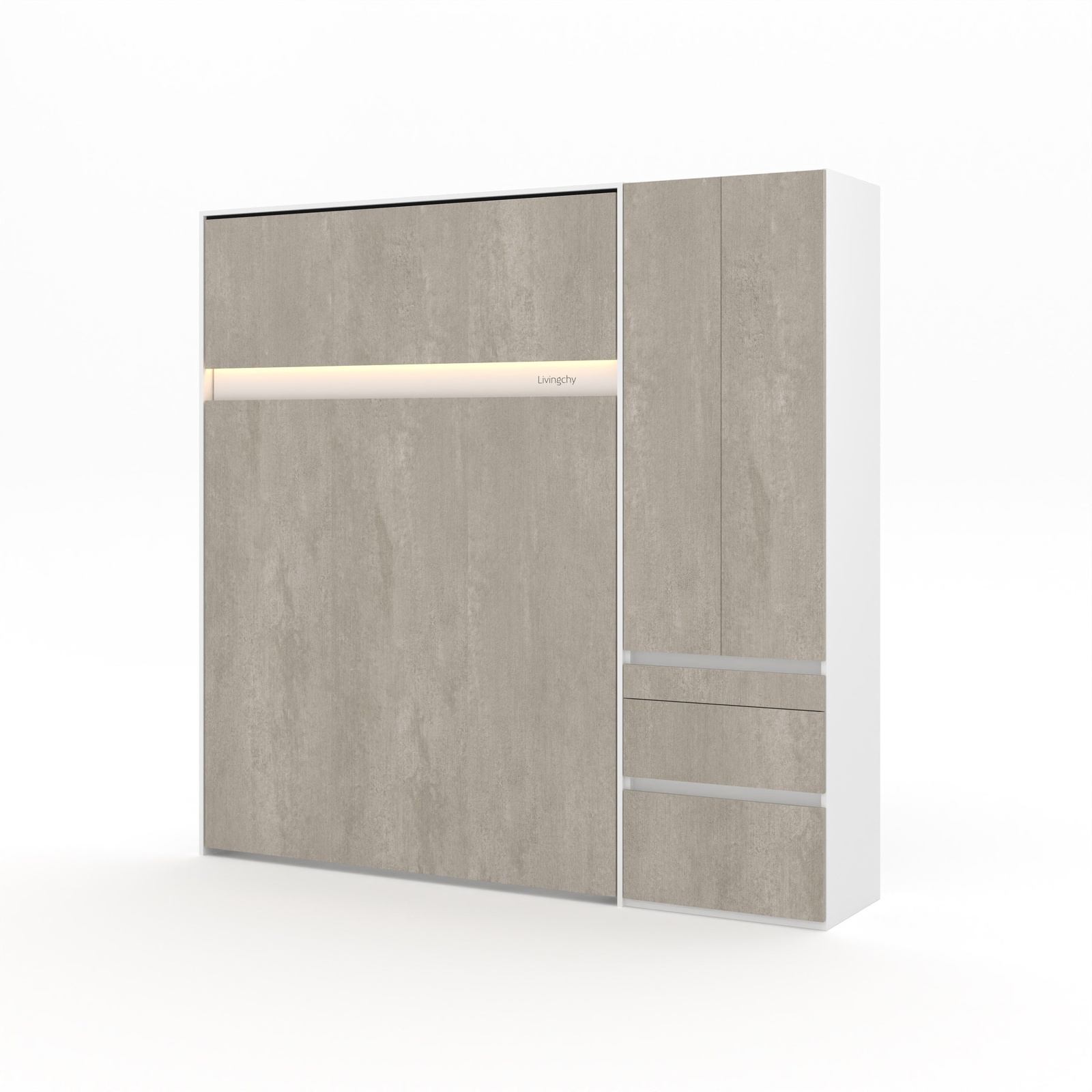 The Livingchy Lifestyle Bachelor Multitask Full Murphy Bed | Rock Solid