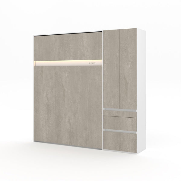 The Livingchy Lifestyle Bachelor Multitask Full Murphy Bed | Rock Solid