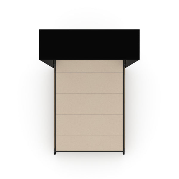 The Livingchy Designer Solitary Full Murphy Bed | Fashionista - Black Cabinet