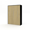 The Livingchy Designer Solitary Queen Murphy Bed | Sheer Beauty - Black Cabinet