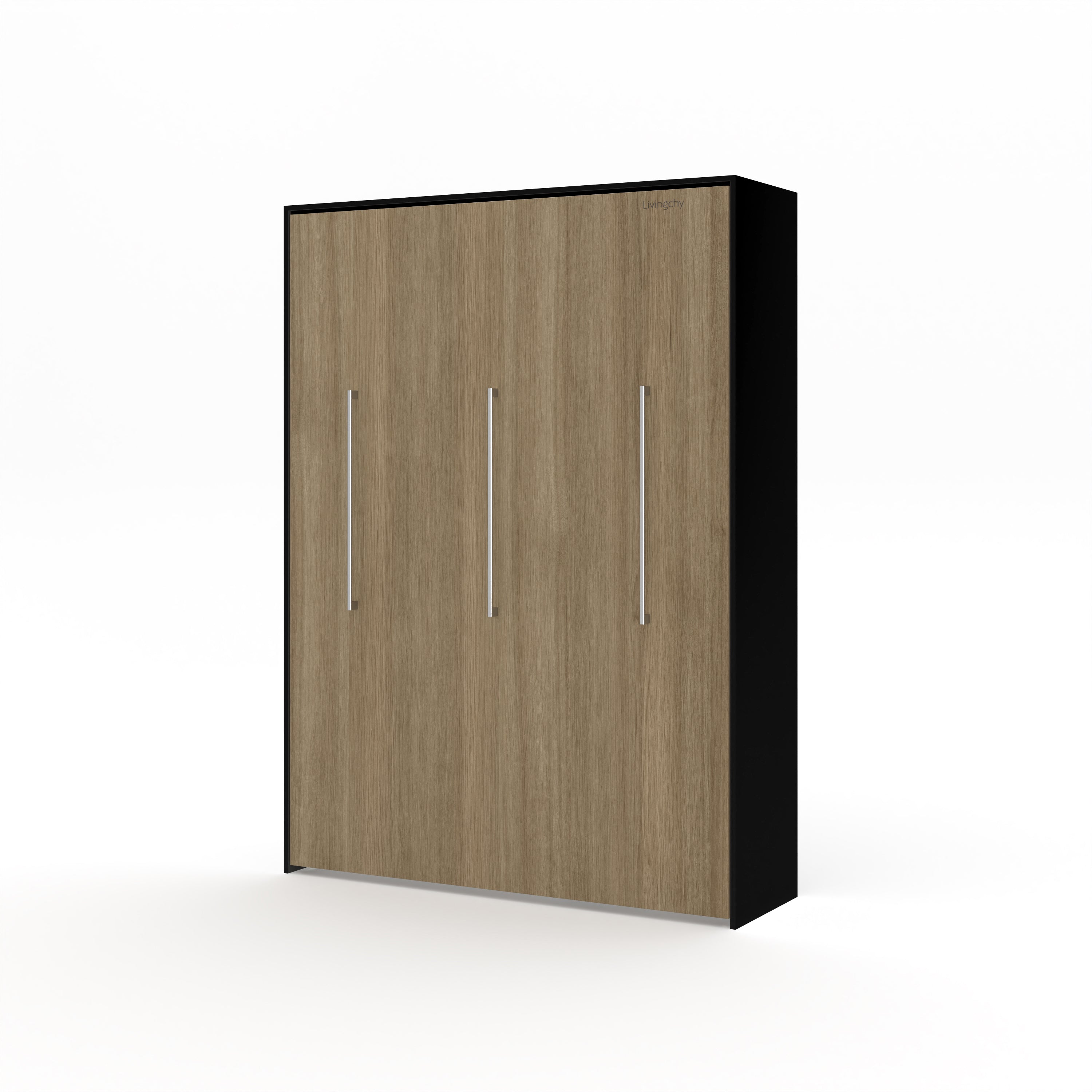 The Livingchy Designer Solitary Full Murphy Bed | Fashionista - Black Cabinet