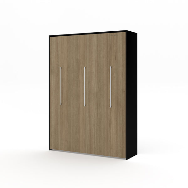 The Livingchy Designer Solitary Full Murphy Bed | Fashionista - Black Cabinet