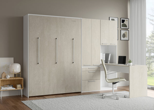 The Livingchy Designer Efficient Multitask Full Murphy Bed With Desk | Rock Solid