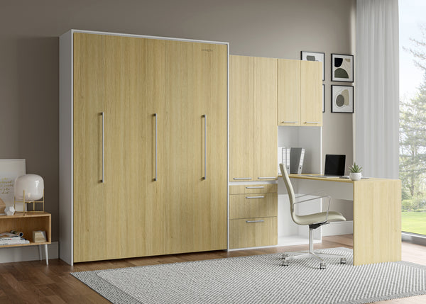 The Livingchy Designer Efficient Multitask Queen Murphy Bed With Desk | Sheer Beauty