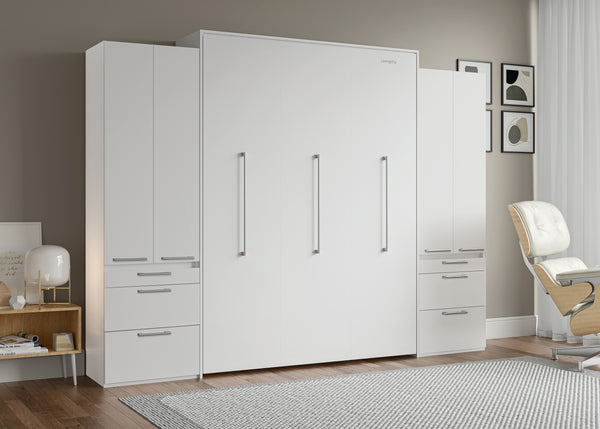 The Livingchy Designer Lover 2 Multitasks Queen Murphy Bed | White