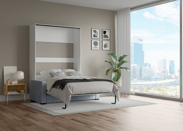 The Livingchy Lifestyle Solitary Sofa Full Murphy Bed | White