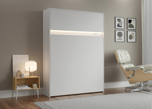The Livingchy Lifestyle Solitary Full Murphy Bed | White