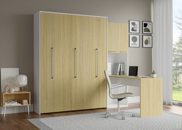 The Livingchy Designer Efficient Queen Murphy Bed With Desk | Sheer Beauty