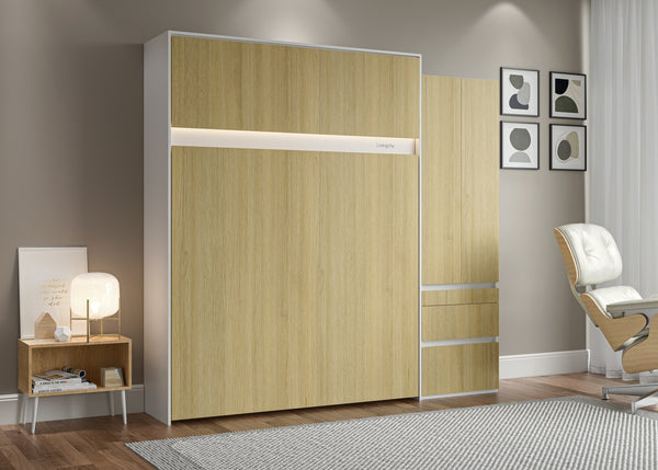 The Livingchy Lifestyle Bachelor Multitask Queen Murphy Bed | Sheer Beauty
