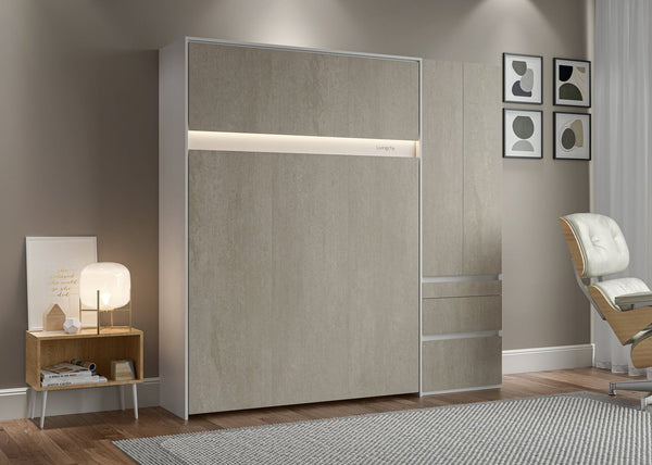 The Livingchy Lifestyle Bachelor Multitask Full Murphy Bed | Rock Solid