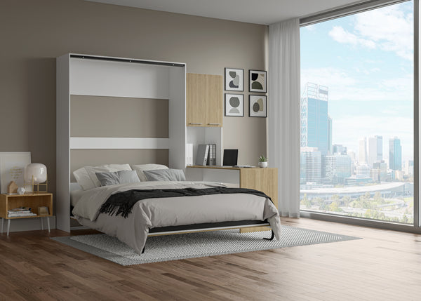 The Livingchy Designer Efficient Queen Murphy Bed With Desk | Fashionista