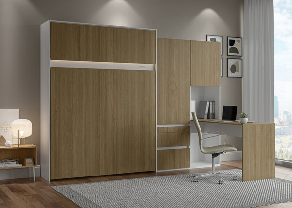 The Livingchy Lifestyle Efficient Multitask Queen Murphy Bed With Desk | Fashionista