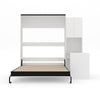 The Livingchy Lifestyle Efficient Queen Murphy Bed With Desk | White