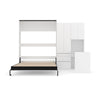 The Livingchy Lifestyle Efficient Multitask Queen Murphy Bed With Desk | White