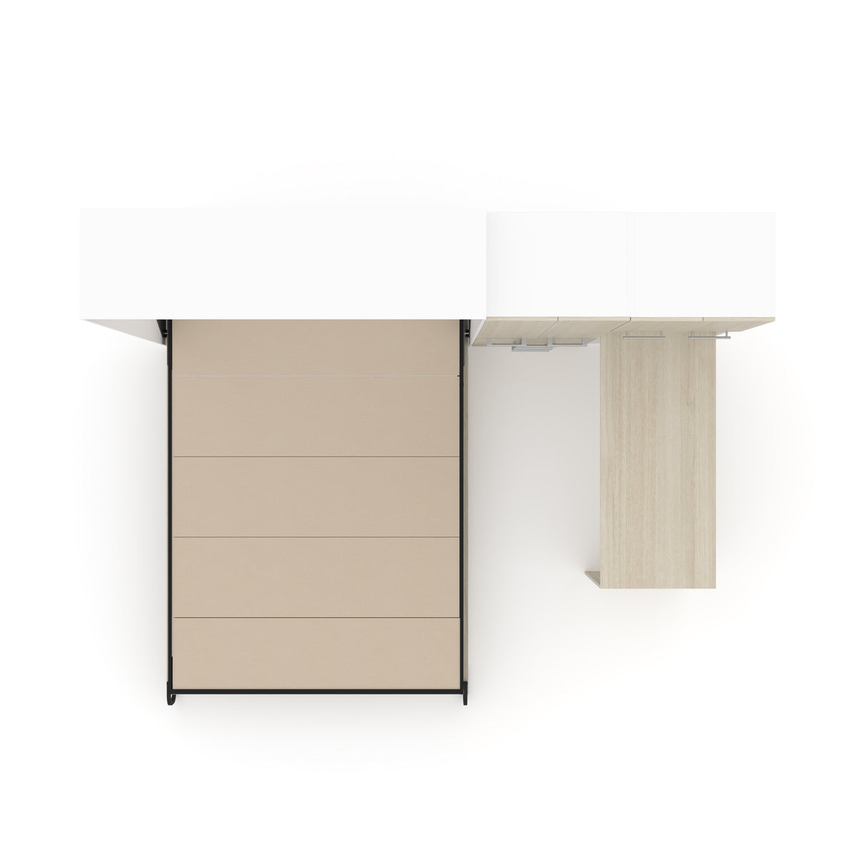 The Livingchy Designer Efficient Multitask Queen Murphy Bed With Desk