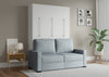 The Livingchy Designer Solitary Sofa Full Murphy Bed | White