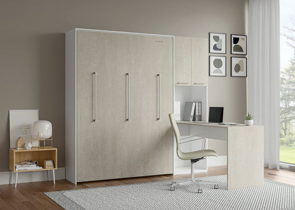 The Livingchy Designer Efficient Full Murphy Bed With Desk | Rock Solid