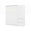 The Livingchy Lifestyle Bachelor Multitask Full Murphy Bed | White